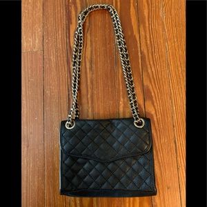 Rebecca Minkoff Black Quilted Leather Affair Bag